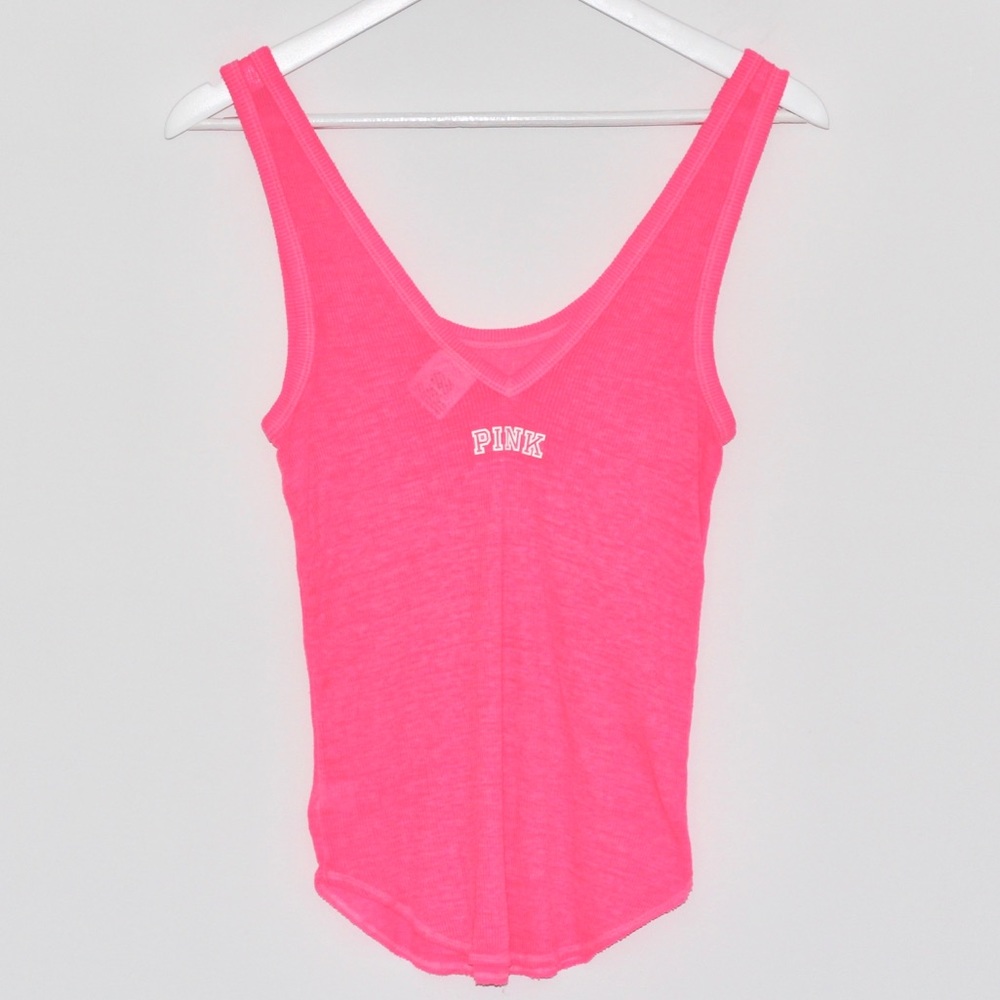 Victoria Secret PINK  New York Hot Pink Lightweight Tank Top